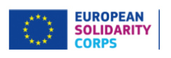 Logo Europejskiego Korpusu Solidarności (flaga Unii Europejskiej oraz napis European Solidarity Corps).
